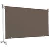 Tenda da Sole a Caduta 2,5x2m in Poliestere Marrone
