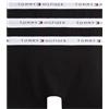 Tommy Hilfiger Bambino Pantaloncini Boxer Confezione da 3 con Fascia con Logo, Nero (Black/Black/Black), 10-12 Anni