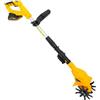 DUOSAMY Motozappa - Zappa elettrica a batteria, 250 giri/min, profondità di taglio, 25 cm, mini fresa da giardino, con batteria per prato, yard, coltivazione del terreno