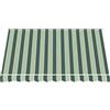 Megashopitalia Telo di Ricambio per Tenda da Sole a Caduta in Poliestere da 280gr/mq PU Impermeabile (Verde e Beige, L250xP250 CM)