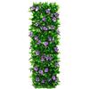 Generic Siepi finte, pannelli artificiali espandibili per decorazione da parete esterna, resina resistente ai raggi UV con fiori, facile installazione per balcone, patio, giardino, cortile, decorazione per