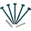 FlexiBorder Set di perni di ricambio e connettori da giardino (verde)