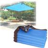 Bcojnlue Rete Ombreggiante Azzurro Telo Ombra Balcone Telone Frangisole Resistente Ai Raggi UV Con Occhielli Antivento Traspirante 1x2m 3x5m 4x7m 5x8m Patio Cortile Esterni Pergola Campi Da Tennis(Misurare:3x1