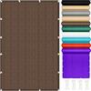 CONGCLI Telo Ombreggiante Rettangolare 120 x 120 cm, Traspirante HDPE Protezione Uv, Antistrappo, Rete Ombreggiante Telo per Esterno Terrazzo Balcone Giardino, Marrone