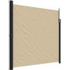 vidaXL Tenda da Sole Laterale Retrattile Beige 200x600 cm, schermo privacy da giardino, schermo privacy da balcone, tenda da sole