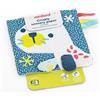 Miniland Foulard per Neonati, Leone Marino, stimolazione sensoriale da 0 a 6 Mesi, Collezione Feel to Learn