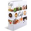 HERMA Raccoglitore per ricette formato A4, larghezza 7 cm, organizer per ricette fai da te, finitura lucida, design con stampa interna