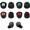 HAPPOW 4 paia di tappi auricolari per Sony WF-1000XM5/WF-1000XM4/WF-1000XM3/WF-C700N/WF-XB700/WF-C500 di ricambio per auricolari in silicone per riduzione del rumore in 4 misure (nero)