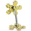 Sinye Multi-Angolo ruotabile Supporto per Telefono a Doppia Faccia Supporto per Ventosa Supporto per Fiori Supporto per Supporto Aspirazione Portatile a 360 Gradi (Gold)