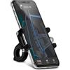 ONEFLOW® Supporto per cellulare da bicicletta per tutti gli Oukitel - Supporto per smartphone ultraleggero per manubrio compatto, stabile e discreto, nero