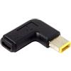 helpers lab Adattatore USB tipo C USB-C a connettore quadrato giallo emulatore PD Trigger angolo di 90 gradi per Lenovo ThinkPad X1 Yoga
