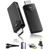 TUADAJI Trasmettitore e ricevitore HDMI senza fili, HDMI Wireless per trasmettere video e audio su PC/Laptop a Monitor/TV Box/Proiettore, trasmissione wireless 2,4G/5G, portata 50M, Plug & Play nero