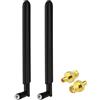 Bingfu Antenne 5G / 4G LTE Cellulare 600-4900 MHz 2 dBi Omnidirezionale, Connettore SMA Maschio + Adattatore TS9 per Router 5G LTE, CPE, Dispositivi IoT, Confezione da 2
