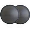 WEB world electronic business Set 2 Pezzi - Griglia di Protezione per Altoparlanti da 8 (20 cm) - Acciaio Verniciato Nero con Guarnizione in Gomma