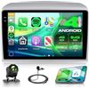 Rimoody 4G+64G Android Autoradio per Lancia Ypsilon 2006-2011 Wireless Carplay Android Auto, 9 Pollici Incell Touchscreen Radio con GPS Navi WiFi Bluetooth FM/RDS/EQ/USB SWC Telecamera Posteriore