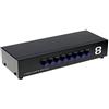 LEAGY Commutatore AV a 8 vie Commutatore RCA 8 in 1 Uscita Video Composito Selettore Audio Box per Console di Gioco DVD STB