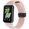 Hiseus Cinturino Compatibile con Samsung Galaxy Fit 3 Cinturini Sportivo in Silicone Traspirante (Rosa chiaro)