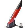 WildOath Penna mouse wireless per presentazione, design ergonomico, 2,4 GHz, per riunioni di lavoro, insegnamento, discorso PPT (rosso)