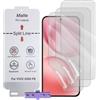SLBESTLUC Pellicola Protettiva Opaca per VIVO X200 FE, 3 Pezzi Antiriflesso TPU Pellicola idrogel per Telefono, Matt Protezione Schermo, Anti Impronta(Non Vetro Temperato)