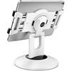 AboveTEK Supporto per iPad e Tablet, Rotazione a 360°, Adatto per Dispositivi da 6-13, Ideale come Supporto per POS, Negozio, Ufficio, Cucina o Scrivania - Bianco