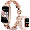 Fitonme Smartwatch Uomo Donna,Fitness Watch con Chiamata Bluetooth,Monitor Battito/Ossigeno nel Sangue/Sonno,100+ Modalità Sport Fitness Tracker iOS Android,2 cinghie,Oro rosa