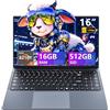 Tunhail PC Portatile 16 Pollici, Computer Portatile Core i5 fino a 3,60 Ghz, Notebook 16GB RAM 512B SSD, Laptop 1920 * 1200 IPS Full HD Schermo, USB3.0, Type-C, Per Studio Lavoro
