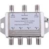 NeaxgeandX Interruttore satellitare Max 4 uscite multi percorso video multi interruttore MS34 argento