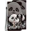 VQWQ Custodia per Honor X8B, Flip Cover a Portafoglio in Pelle PU Animale Slot per Schede Libro Cavalletto Supporto Cordino Chiusura Magnetica Wallet Case per Maschio Donna -[TX3]-Panda