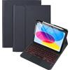 Bueuwe Custodia con Tastiera per iPad Air 11 (M4 2026/M3 2025/M2 2024) Air 4 & 5 10.9 inch (2020/2022), Tastiera Bluetooth Wireless Staccabile,Nero