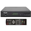 Doki Unico DB1553 Ricevitore DVB-T HD DVB-T/DVB-T2 con telecomando, programma TV digitale, HDMI, chiavetta USB e connettività Scart