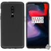 COPHONE® - Cover nera compatibile con One Plus 6, in gel TPU, silicone morbido, ultra sottile, antiurto, colore: Nero
