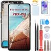 YHX-OU 6.67 Nero con Cornice Schermo per Xiaomi Redmi Note 14 5G 24094RAD4G LCD Display Touch Screen Digitizer Ricambio Assembly con Strumento di Installazione + 1 Pezzo Vetro temperato