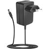 CubePlug Adattatore di alimentazione EU Plug - Trasformatore 6 V 2 A con connettore 5,5 mm x 2,1 mm, lunghezza del cavo 1,5 m, compatibile con box TV, strisce LED, router, telecamera