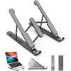 AOVUYCK-Store Supporto per computer portatile, supporto per PC portatile a 8 livelli regolabili, supporto per computer portatile, supporto in silicone antiscivolo, compatibile con MacBook, Lenovo, HP