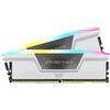 CORSAIR VENGEANCE RGB DDR5 RAM 32GB (2x16GB) Fino a 6000MHz CL36 Intel XMP iCUE Memoria Compatibile per Computer - Bianco (CMH32GX5M2B6000C36W)