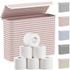 Lifewit Contenitore Carta Igienica con Coperchio, Cesto Porta Carta Igienica Pieghevole, Cestino Porta Carta Igienica Impermeabile, Salvaspazio Bagno, 9-12 Rotoli, Rosa, 22L