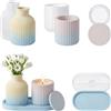 ZaejjaeY Set di 3 stampi in silicone - vaso, vassoio e ciotola, stampi in silicone per jesmonite, resina epossidica, gesso e cemento, fai da te per idee regalo