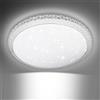 Litglobe Plafoniera LED Soffitto 18W, 6500K Bianco Fredda Lampada da Soffitto, 1800LM Lampadario Moderno, Ø29cm Plafoniera LED Rotonda, Lampada per Camera da Letto Cucina Soggiorno Balcone Ufficio