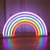 Funmo luci al neon,Led Arcobaleno Night Lights, lampada neon a LED Arcobaleno, Lampada Colorata Neon Arcobaleno,Batteria e Usb Alimentata