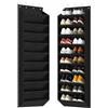 OulQinyhome Scarpiera da Appendere Alla Porta - Organizer per Scarpe Appeso con 8 Grandi Tasche - Scarpiera Appesa Adatto a 16-24 Paia di Scarpe (Nero)