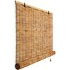 Generico Tenda Avvolgibile in Bambù per Esterni 110 80 50 140 160 130 cm, Tende Oscuranti al 70% per la Casa, Tenda Romana Impermeabile per Patio Veranda Balcone Gazebo Terrazza Giardino(W40cm x H140cm)