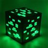 PixelLumens Lampada LED Cubo Pixel Miner Verde - Luce Notturna Gialla per Gamer - Design a Blocchi Luminosi per Cameretta e Postazione Gaming - Idea Regalo Appassionati Videogiochi (Smeraldo)