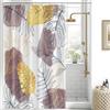 Uiiooazy Tenda Doccia Antimuffa, Uiiooazy Tenda Doccia 150x200cm Lavanda Boho Chic Tropicale Astratta Foglie di Palma Giungla Tende da Bagno Tessuto Lavabile Impermeabile Tende per Vasca da Bagno con 10 Anelli