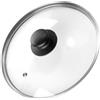 Vilde Coperchio in vetro con anello in acciaio inox per pentola e padella | diametro (22 cm), 12, 14, 16, 18, 20, 22, 24, 26, 28, 30, 32 cm, vetro resistente al calore a 200 °C, coperchio universale