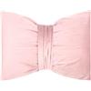 Morbidissimi - Cuscino Arredo Fiocco Danae in Velluto 37x48cm Cipria, Cuscino Decorativo Sfoderabile con Cerniera, Design Elegante per Divano Letto Poltrona, Made in Italy AC370