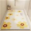 Z·Bling Tappetino Doccia Antiscivolo 50x60cm,Tappeto Doccia Senza Ventose,Tappetino Vasca Antiscivolo con Fori di Drenaggio,Floreale G