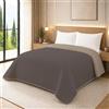 NARCISO - Trapunta Matrimoniale Primaverile con Trama Lavorata dal Design Classico, Trapuntino Ideale per la Mezza Stagione, Copriletto Matrimoniale Leggero Color Fango/Sabbia