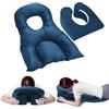 Yinnhom Cuscino a faccia in giù con foro, poggiatesta massaggiante, cuscino per il viso in posizione prona, cuscino massaggiante per il viso in memory foam per lettini da massaggio, saloni, scrivanie