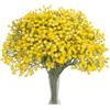 N&T NIETING Gypsophila 10 pezzi di fiori artificiali Gypsophila vasi di fiori finti per decorazioni per la casa per feste di matrimonio Giallo