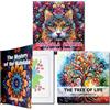 OSDUE Confezione da 3 Libro Mandala da Colorare Adulti, 72 Page Antistress | Mandala Animali Libri da Colorare per Adulti Album da Colorare Anti Ansia, Relax, Libri da Colorare Rilassanti per Donne